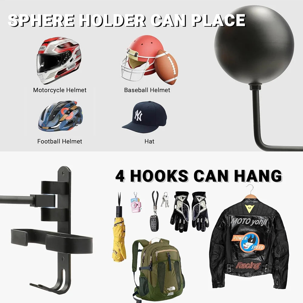 Motorcycle Helmet Rack