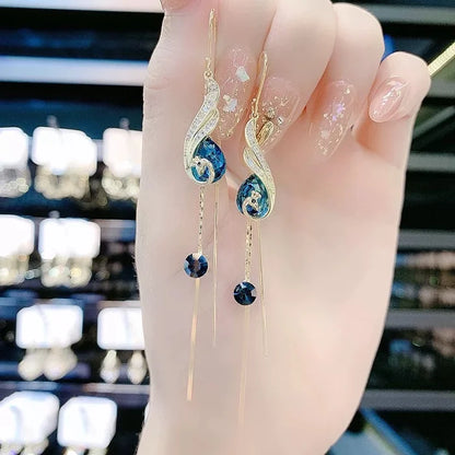 🔥Hot sale 49% OFF-Peacock Sapphire Earrings