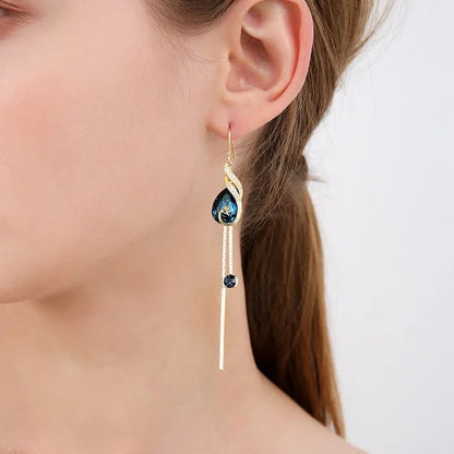 🔥Hot sale 49% OFF-Peacock Sapphire Earrings